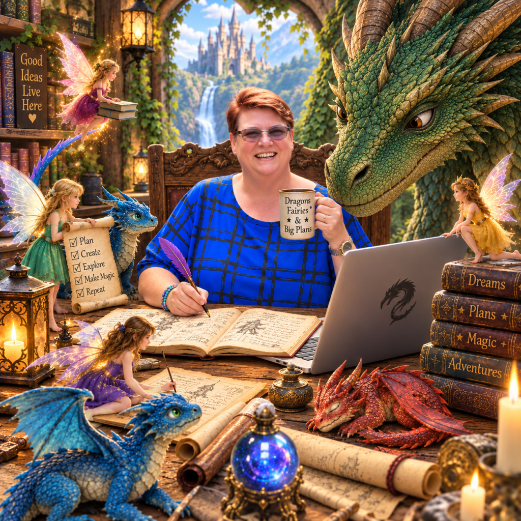 green dragon and the mug of big plans